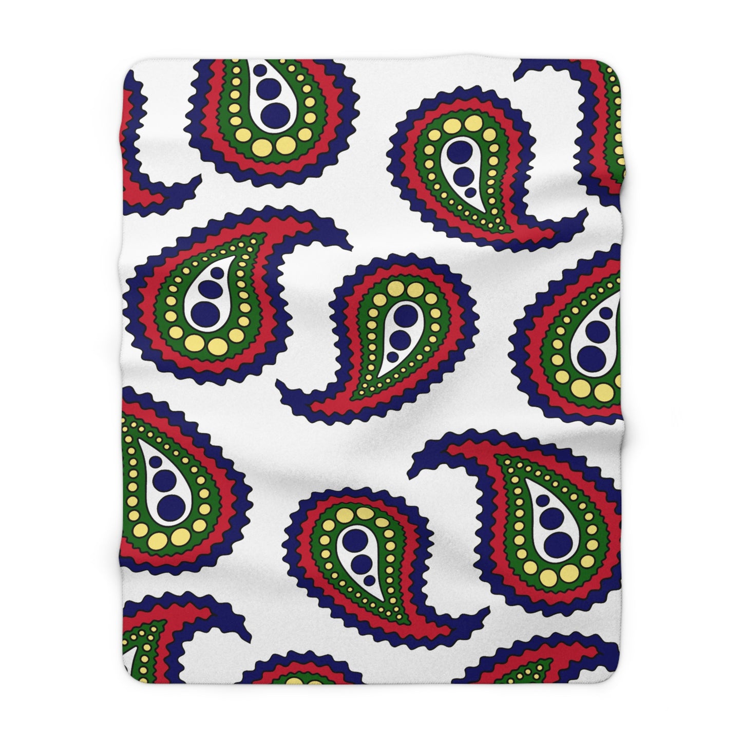 Diego Garcia Retro Paisley Blanket Throw