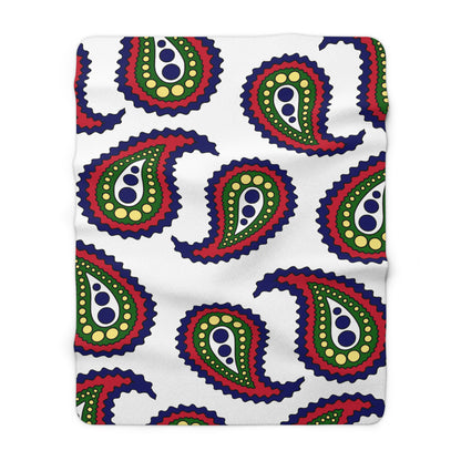 Diego Garcia Retro Paisley Blanket Throw