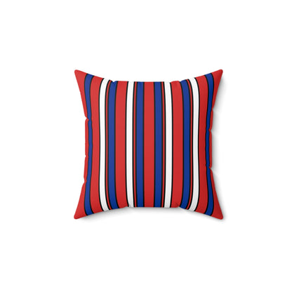 Bouvet Island Retro Stripes Cushion Pillow