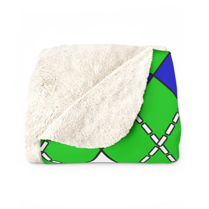 Sierra Leone Retro Argyle Blanket Throw