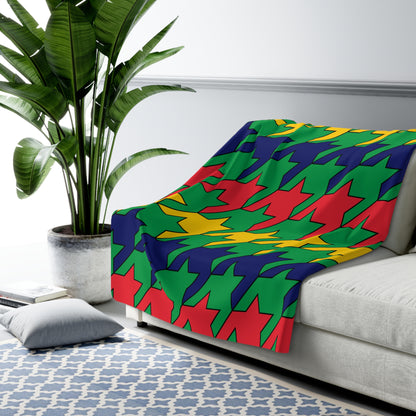 Mauritius Retro Houndstooth Blanket Throw