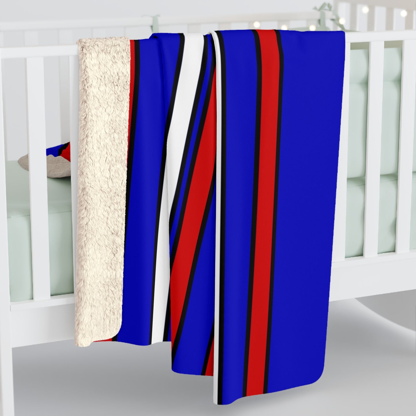 Slovenia Retro Stripes Blanket Throw