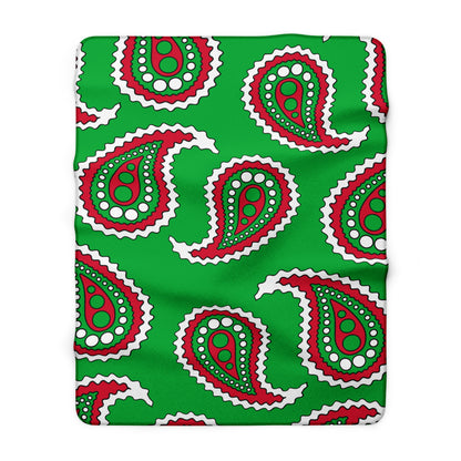 Wales Retro Paisley Blanket Throw