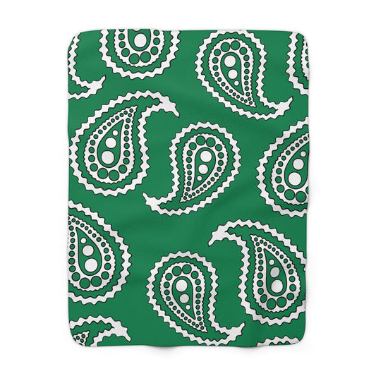 Nigeria Retro Paisley Blanket Throw