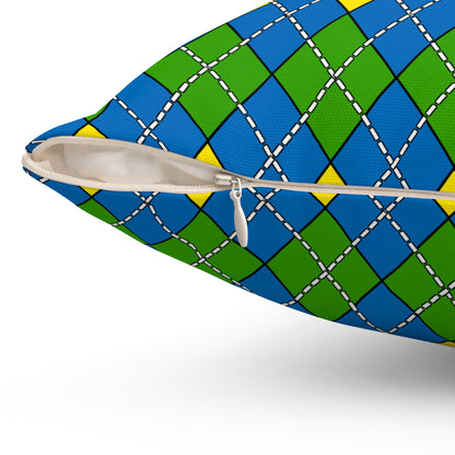 Gabon Retro Argyle Cushion Pillow