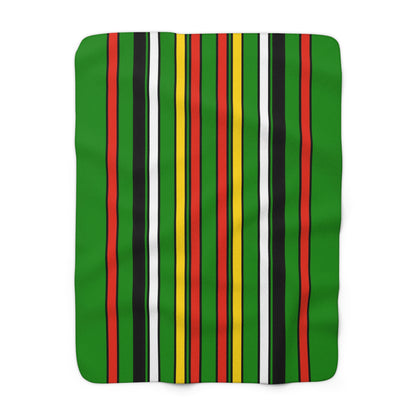 Dominica Retro Stripes Blanket Throw