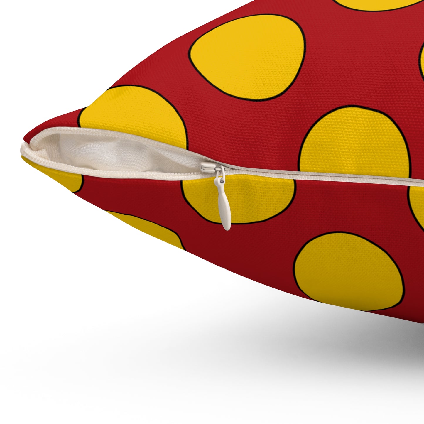 Spain Retro Polka Dots Cushion Pillow