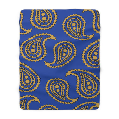 Kosovo Retro Paisley Blanket Throw