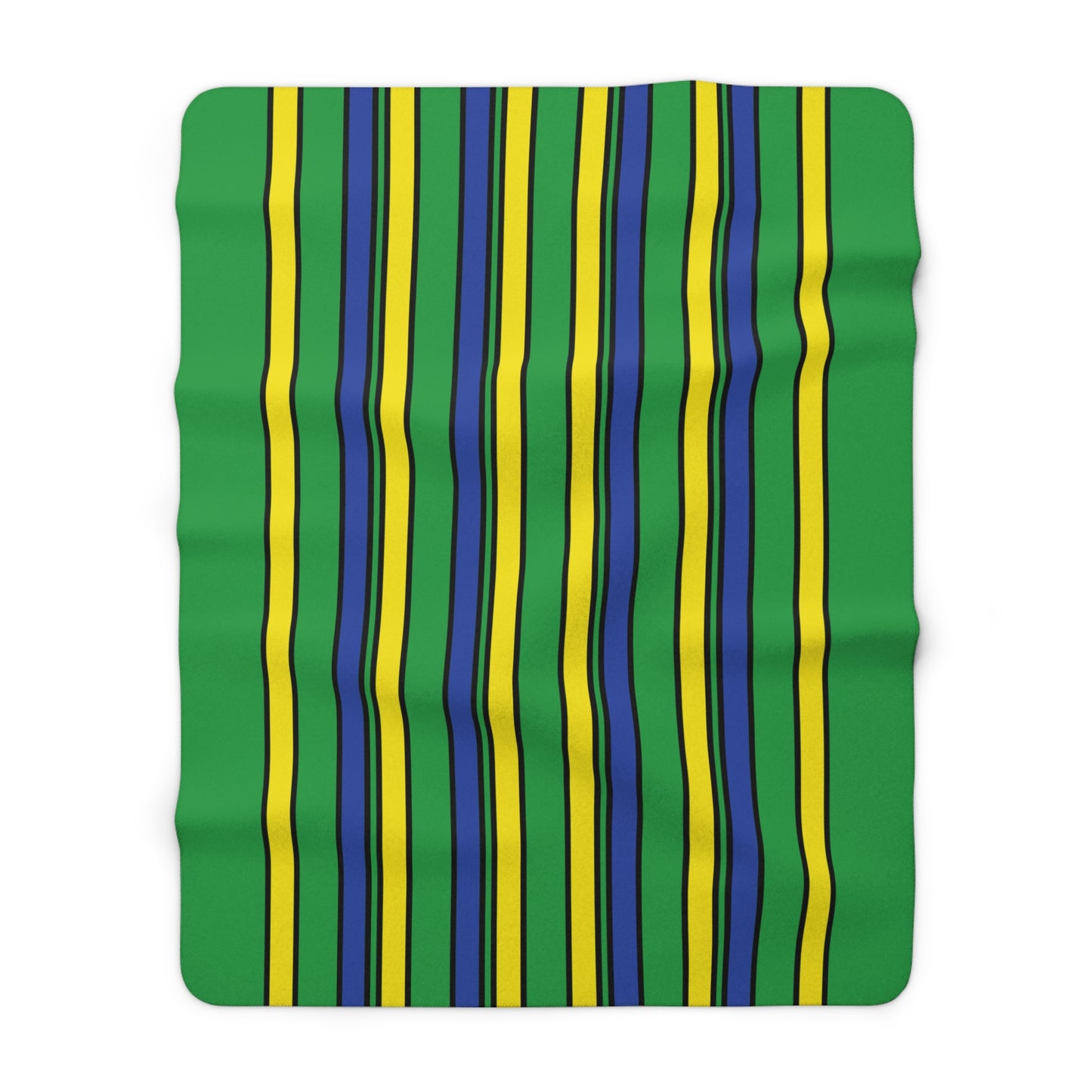 Brazil Retro Stripes Blanket Throw