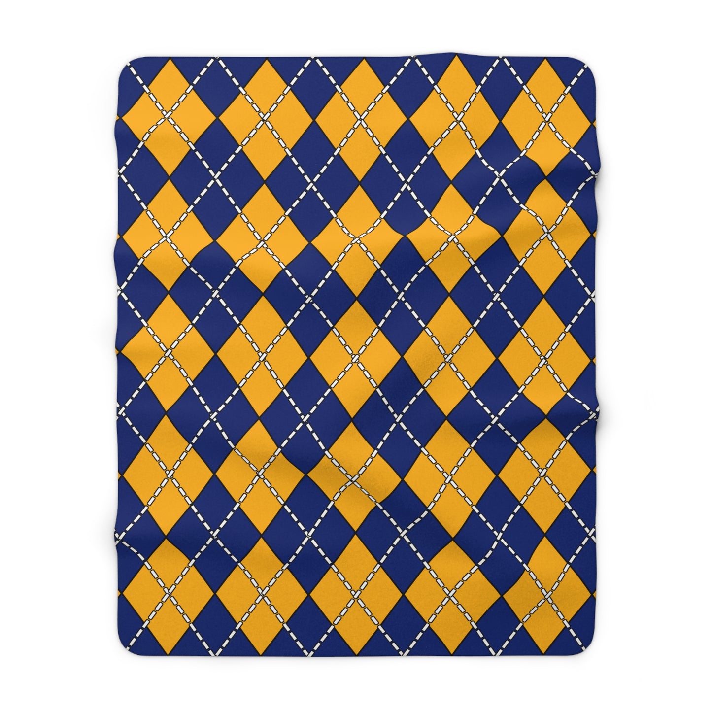Nauru Retro Argyle Blanket Throw