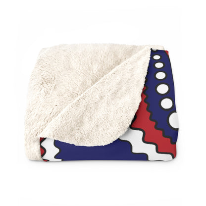 American Samoa Retro Paisley Blanket Throw