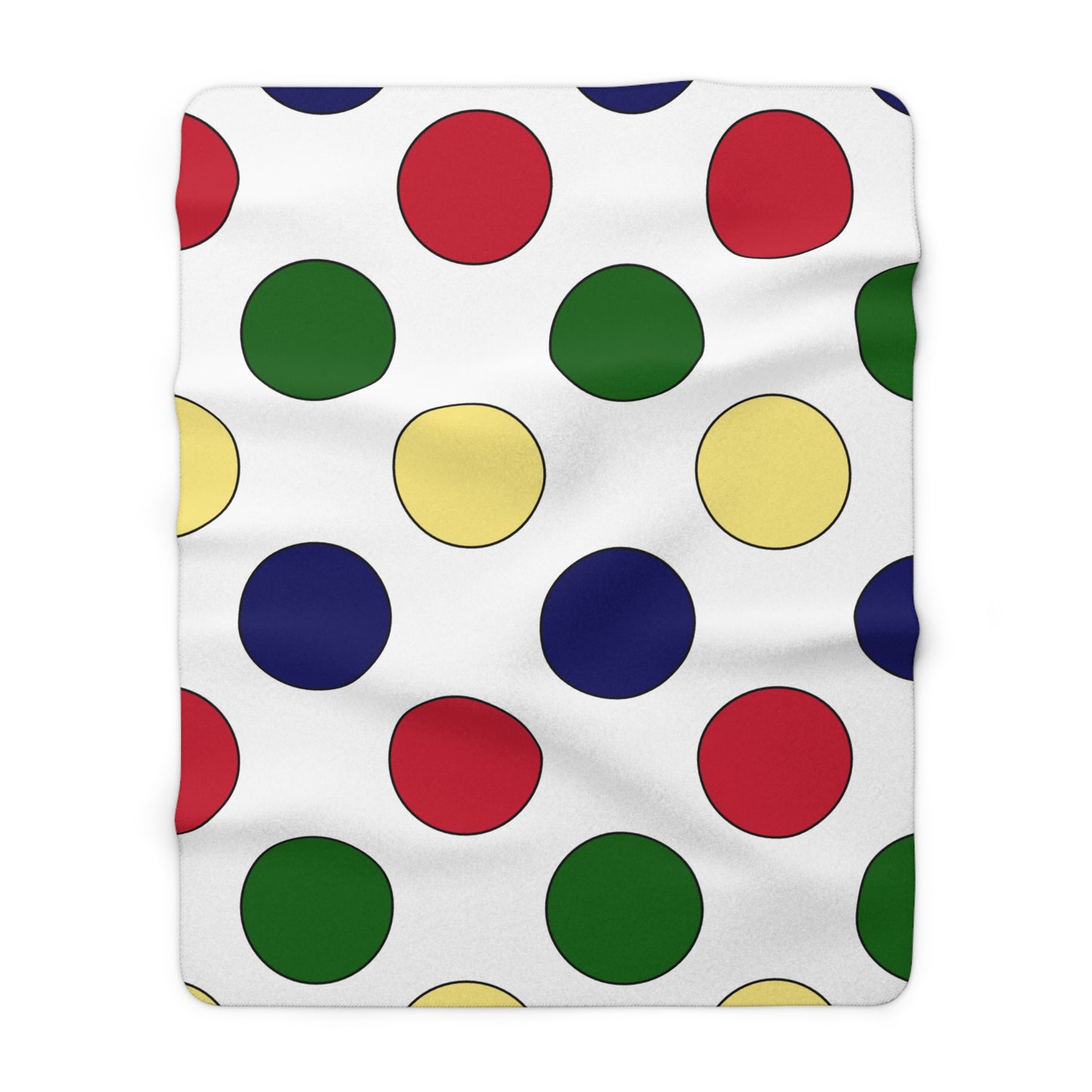 Diego Garcia Retro Polka Dots Blanket Throw