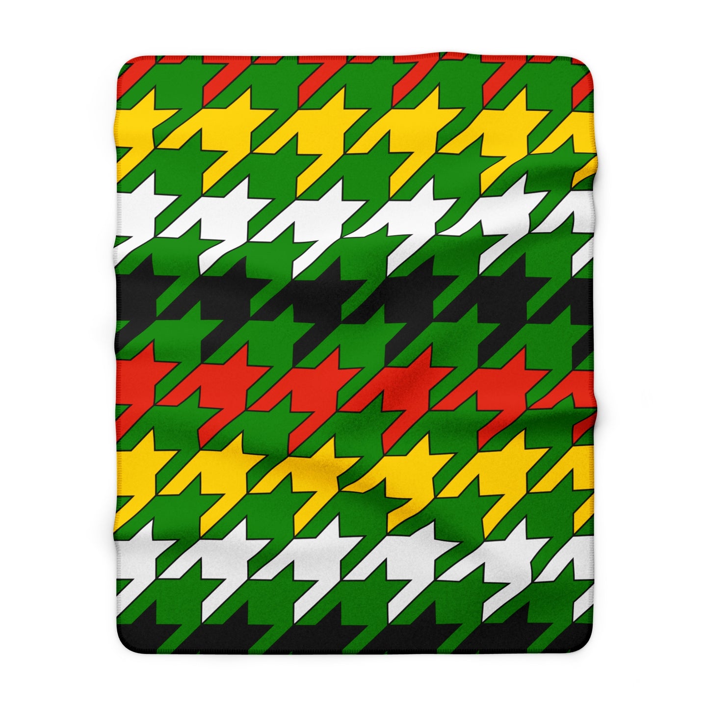 Dominica Retro Houndstooth Blanket Throw