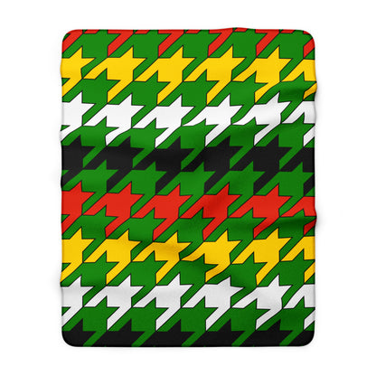 Dominica Retro Houndstooth Blanket Throw
