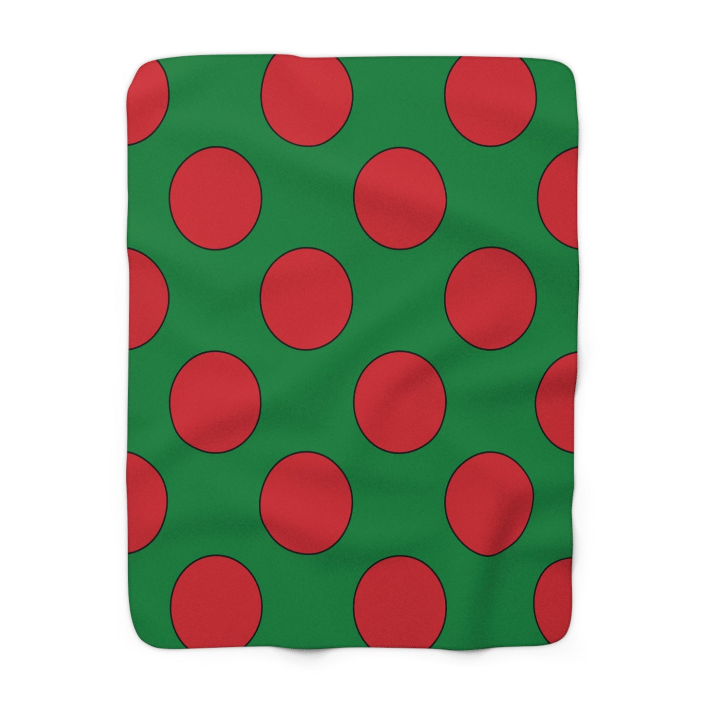 Turkmenistan Retro Polka Dots Blanket Throw
