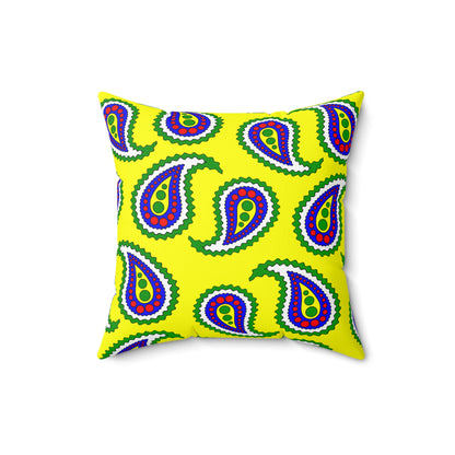 Central African Republic Retro Paisley Cushion Pillow