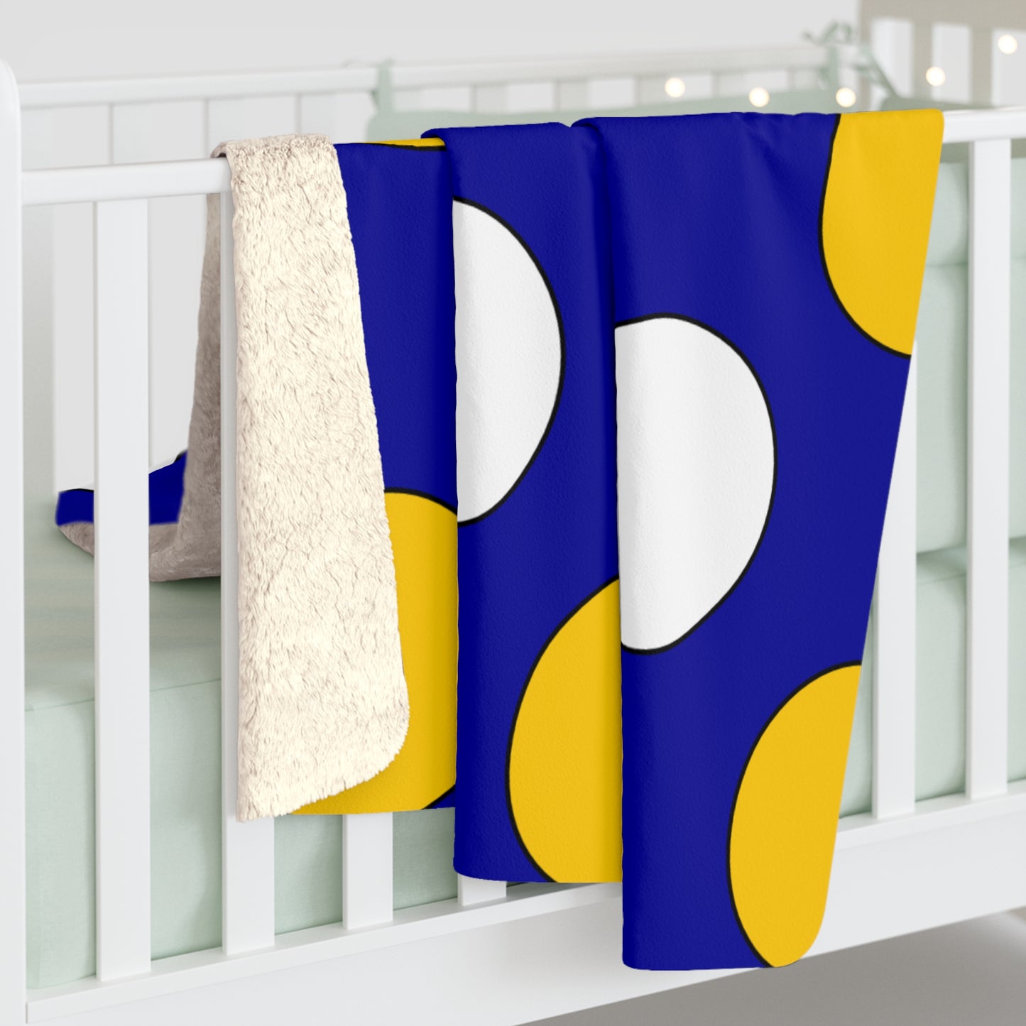 Bosnia And Herzegovina Retro Polka Dots Blanket Throw
