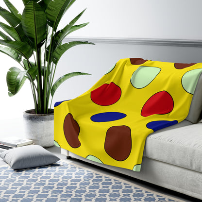 Ecuador Retro Polka Dots Blanket Throw