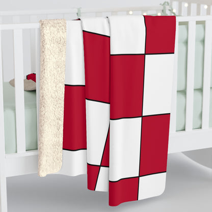 Japan Retro Check Blanket Throw