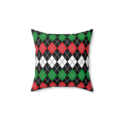 Palestine Retro Argyle Cushion Pillow