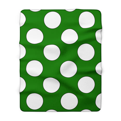 Norfolk Island Retro Polka Dots Blanket Throw