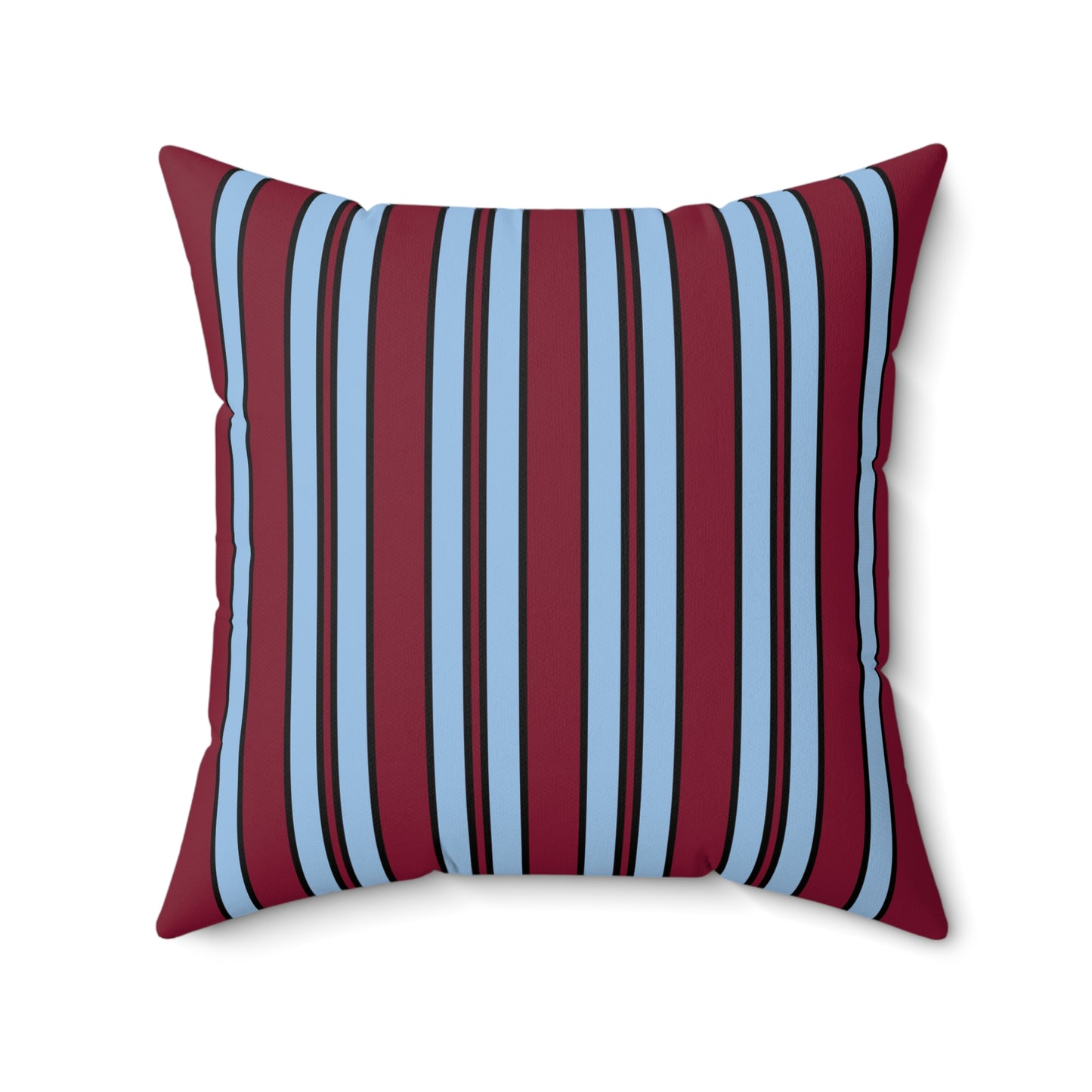 Claret, Blue Retro Stripe Cushion Pillow