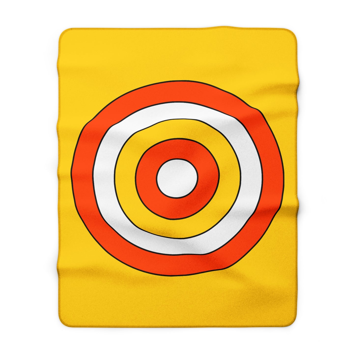 Bhutan Retro Target Blanket Throw