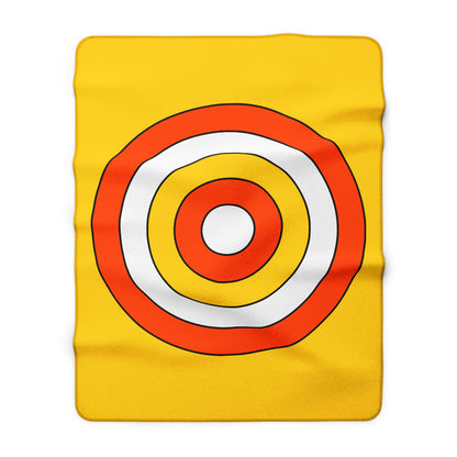 Bhutan Retro Target Blanket Throw