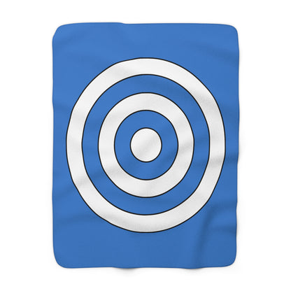 Antarctica Retro Target Blanket Throw