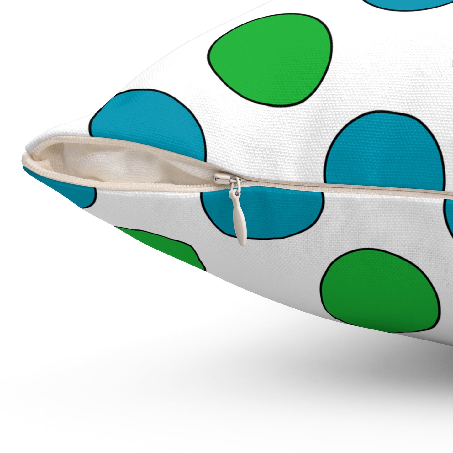 Uzbekistan Retro Polka Dots Cushion Pillow