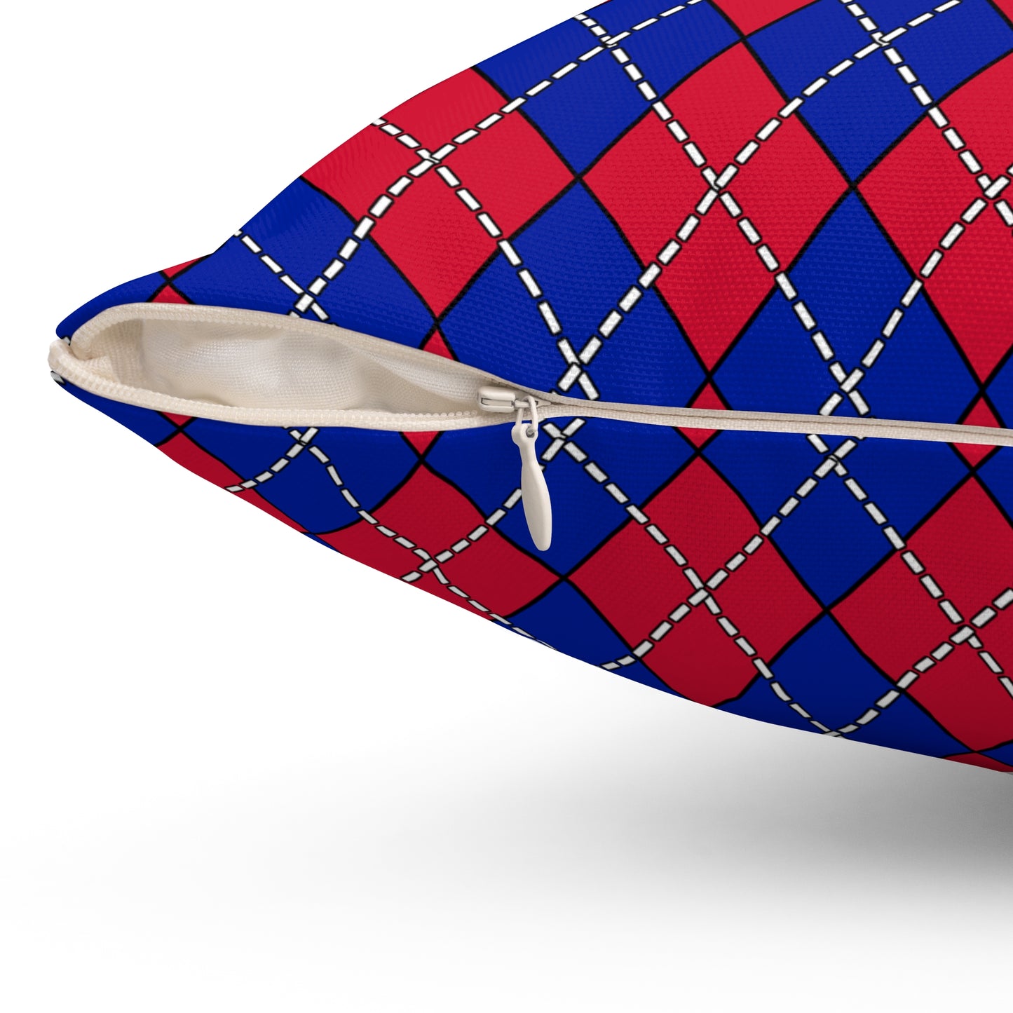 Haiti Retro Argyle Cushion Pillow