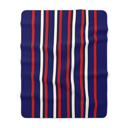 South Georgia And The South Sandwich Islands Retro Stripes Blanket Throw