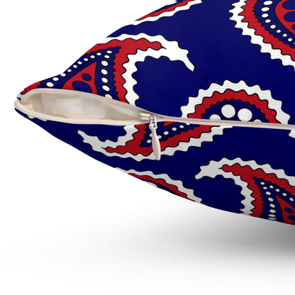 American Samoa Retro Paisley Cushion Pillow
