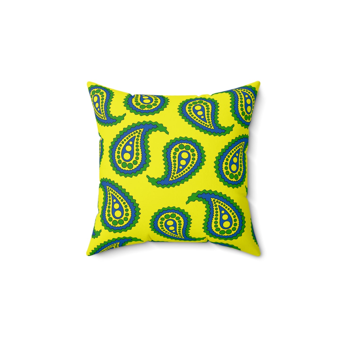 Saint Vincent And The Grenadines Retro Paisley Cushion Pillow