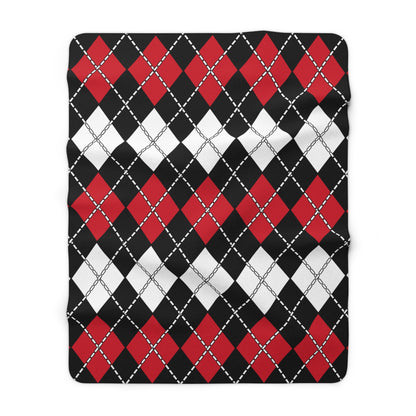 Iraq Retro Argyle Blanket Throw