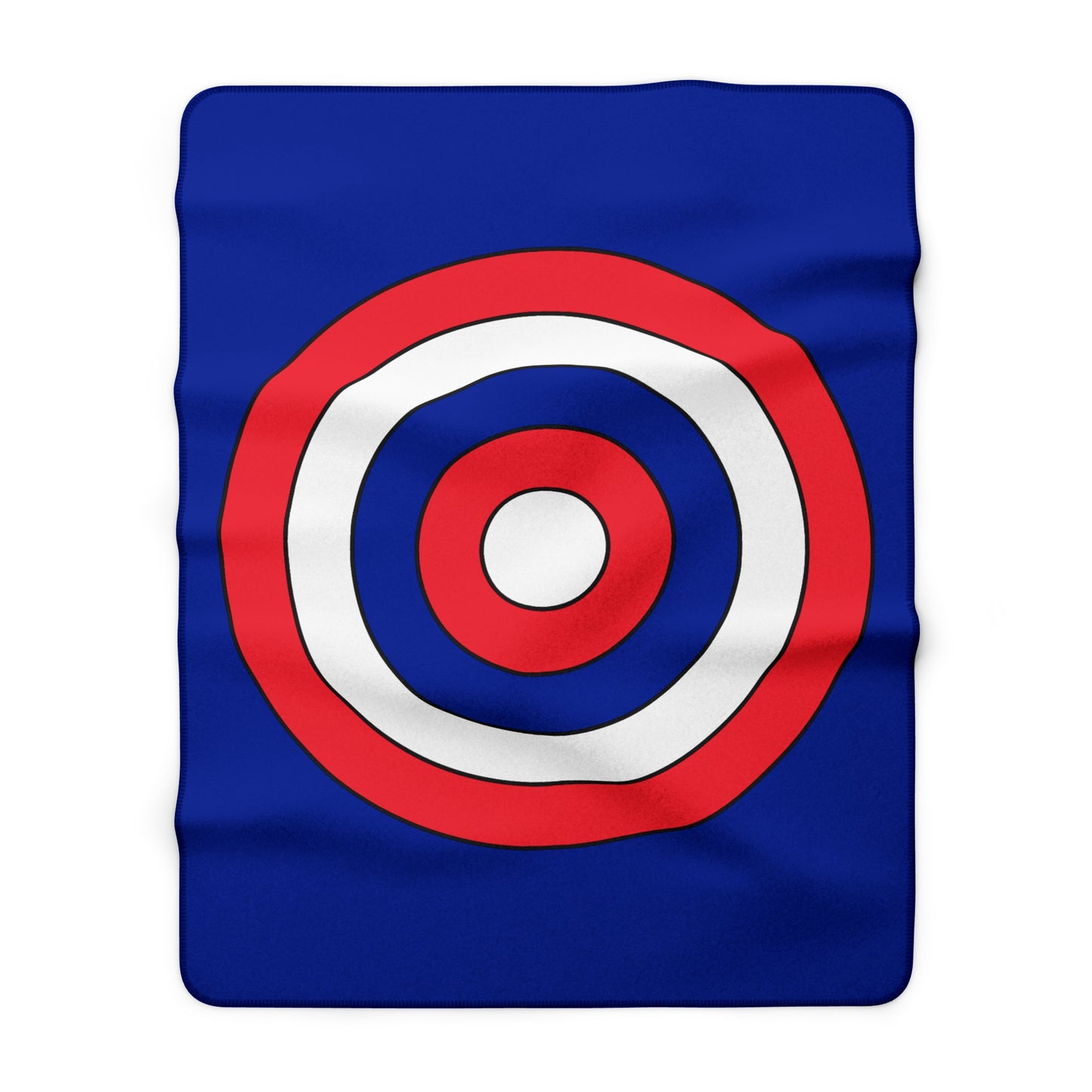 Sint Maarten Retro Target Blanket Throw
