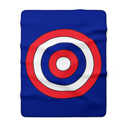 Sint Maarten Retro Target Blanket Throw