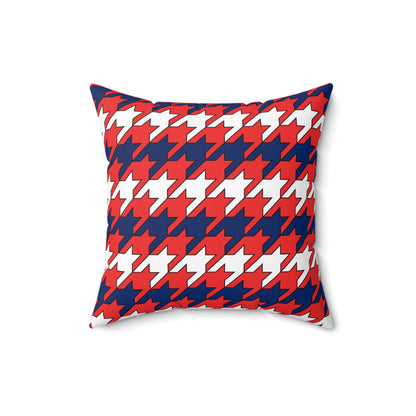 Svalbard And Jan Mayen Retro Houndstooth Cushion Pillow