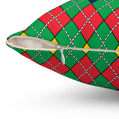 Mauritius Retro Argyle Cushion Pillow