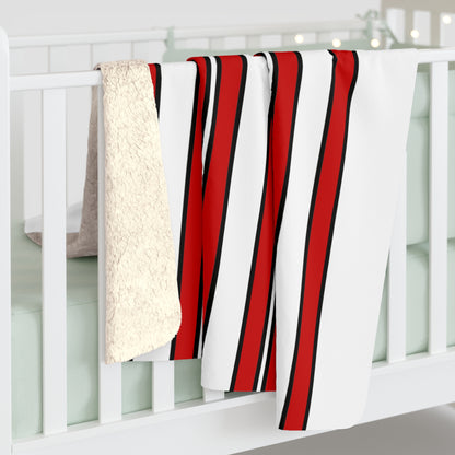 Northern Ireland Retro Stripes Blanket Throw