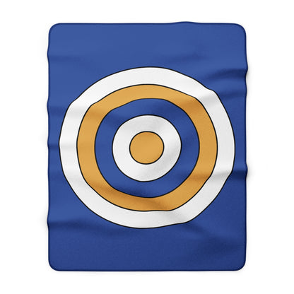 Marshall Islands Retro Target Blanket Throw
