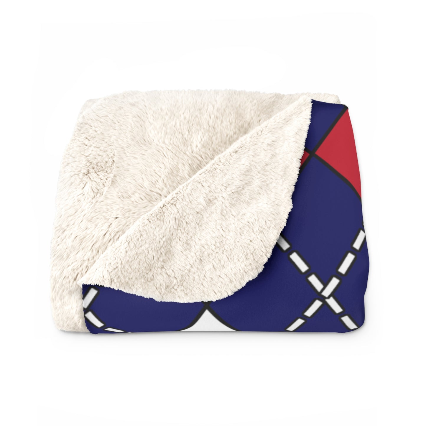 South Georgia And The South Sandwich Islands Retro Argyle Blanket Throw