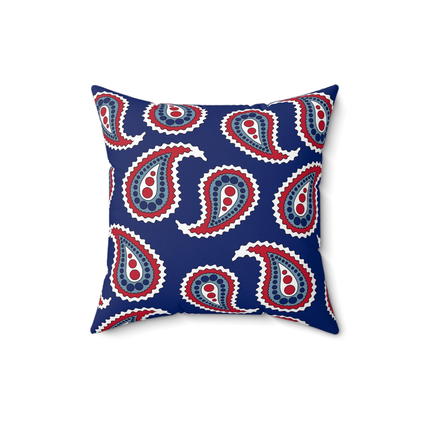 Falkland Islands Retro Paisley Cushion Pillow