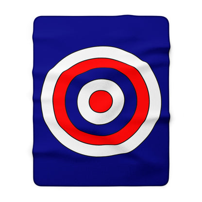 Heard Island And Mcdonald Islands Retro Target Blanket Throw