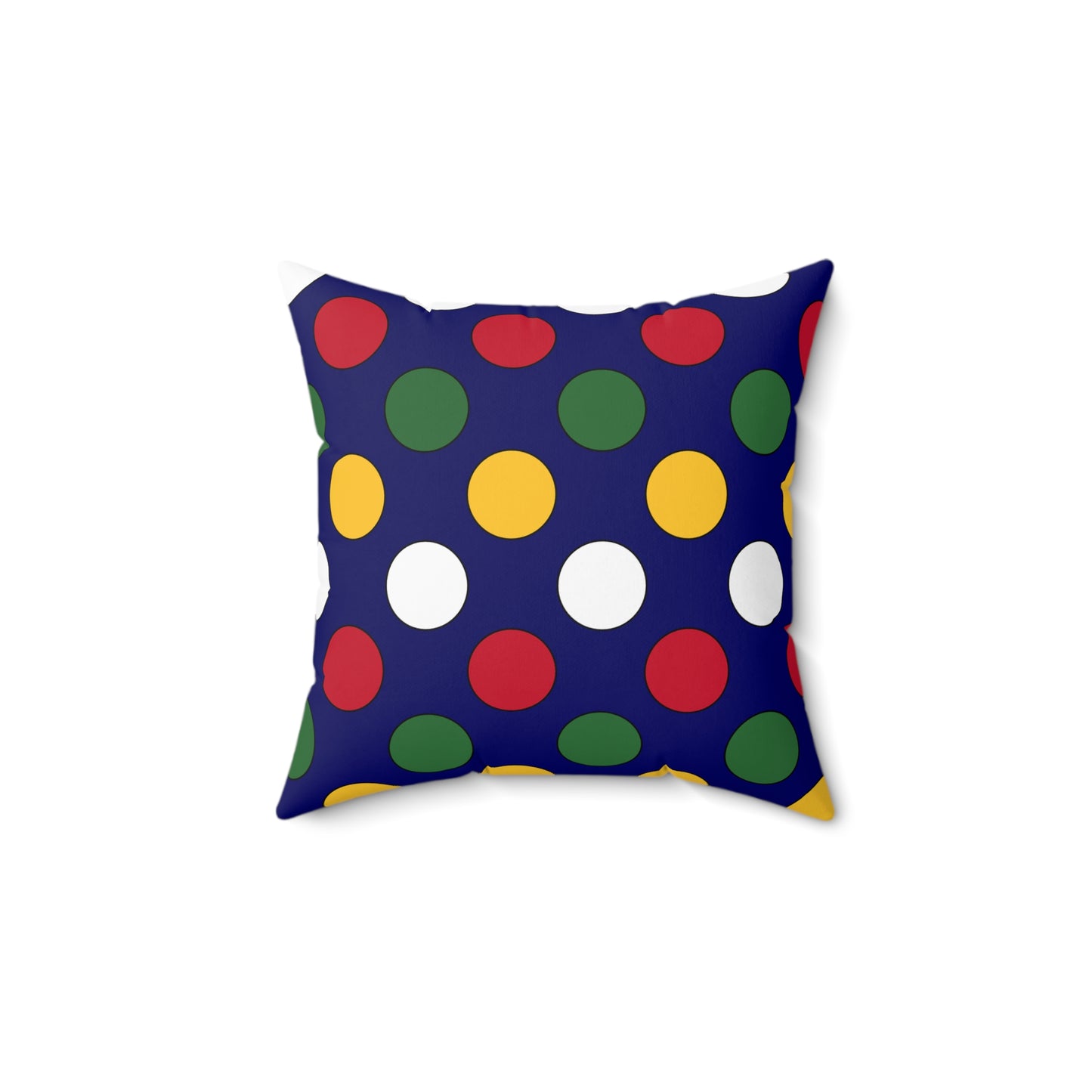 British Virgin Islands Retro Polka Dots Cushion Pillow
