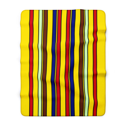 Ecuador Retro Stripes Blanket Throw
