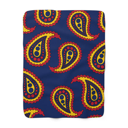 Chad Retro Paisley Blanket Throw