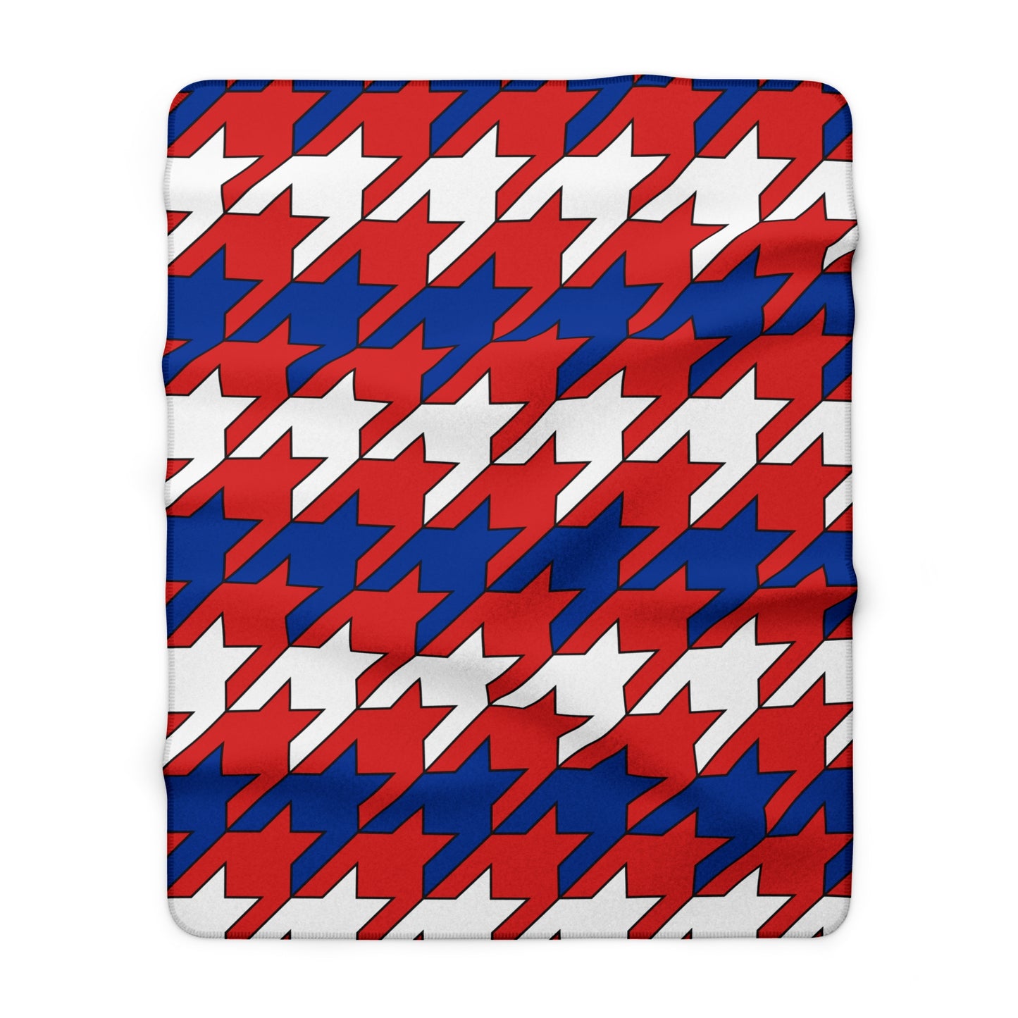 Bouvet Island Retro Houndstooth Blanket Throw