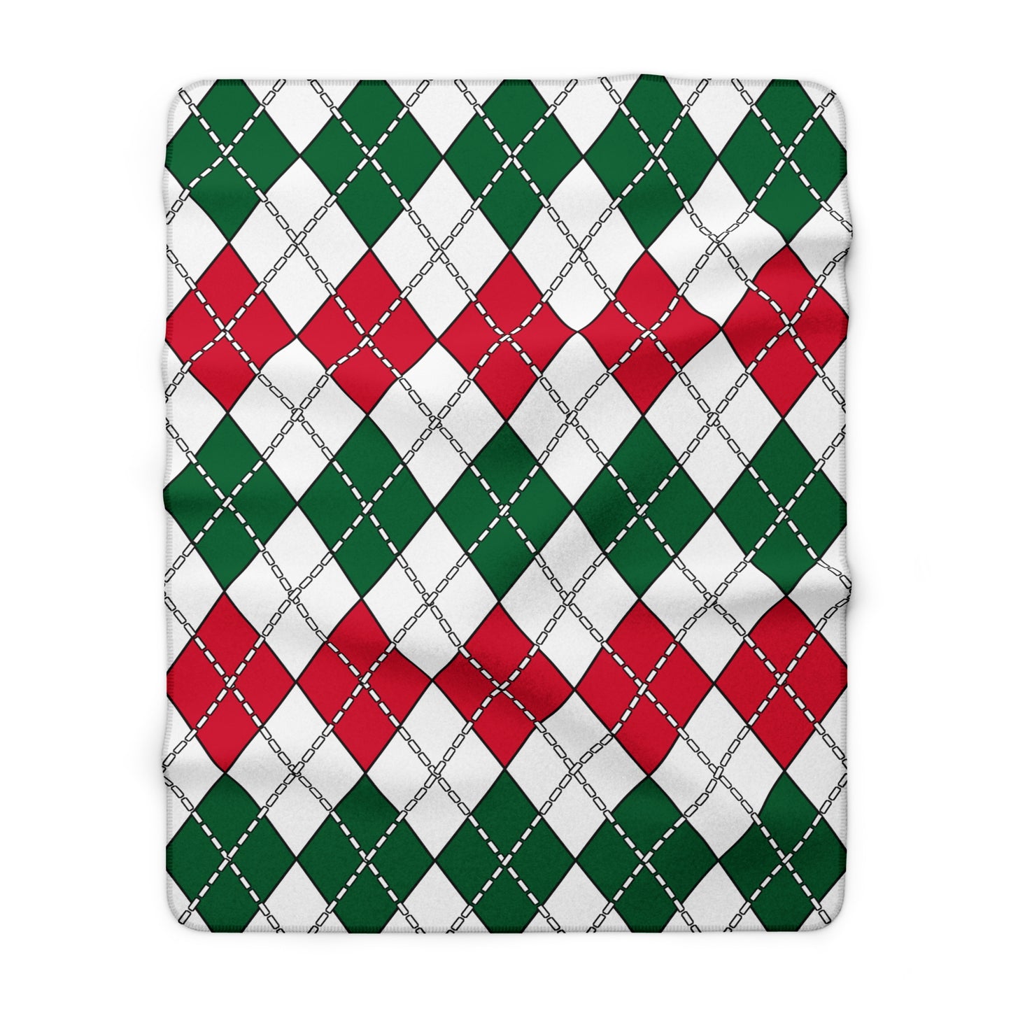 Algeria Retro Argyle Blanket Throw