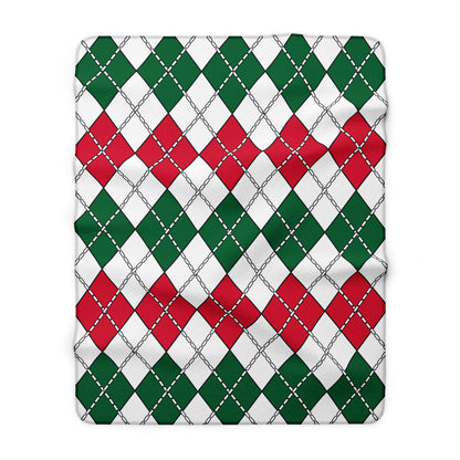 Algeria Retro Argyle Blanket Throw